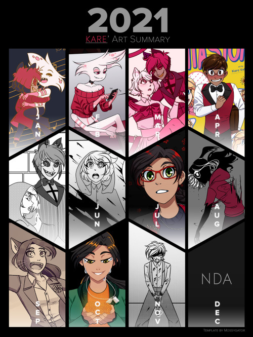  I worked so much this year, didn’t get to draw as much personal art and fanart as I wanted to
