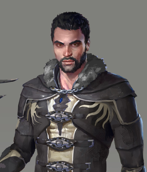 iamjupiterjames:girlplaysgame:andrewartwork:Give K a beard and he turns into HawkeLooks like Khal Dr