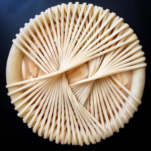 linuxthegeek:  archiemcphee:  Today we’re brunching on some of the most intricate and beautiful fruit pies we’ve ever seen. Seattle-based home baker Lauren Ko arranges long, thin strips of dough, finely sliced fruits, and nuts into complex lattices