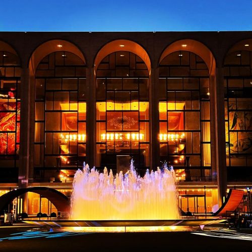 The Metropolitan Opera and Revson Fountain, by Delphine Daniels