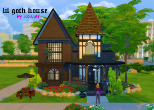 koisser:Lil Goth House - by Koisser i’ve been crying non stop about not feeling like a builder but t