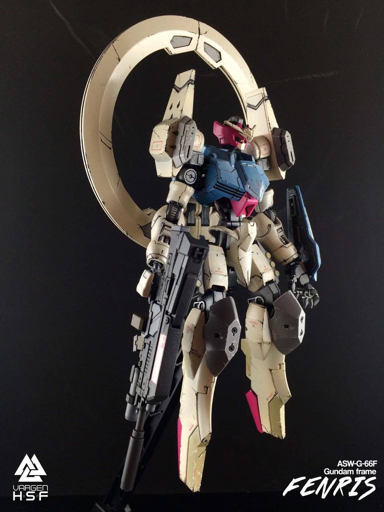 aniplamo:  1/144 ASW-G-66f Gundam Frame Fenris Kitbashby   gunrunn3r  Kits Used:HG