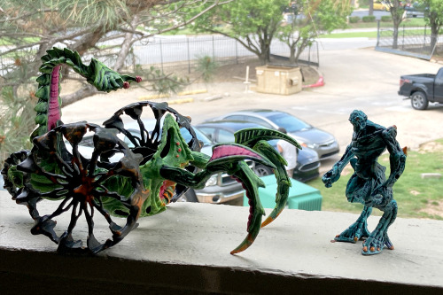 therobotmonster:therobotmonster:Mutant Rumbler and Kharn BioDrone CustomsDollar Tree’s Final F