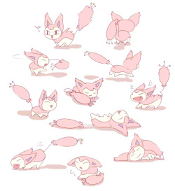 cherrimut:Skitty is very pink and I want like 100 of them