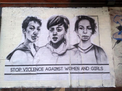 stoptellingwomentosmile:  &ldquo;Stop Violence Against Women And Girls&rdquo; 12th and Ave C, NYC, NY. January 16, 2015. It was very cold and windy when I put up this but, it went quickly and I got a lot of affirmations from some passersby. When I went