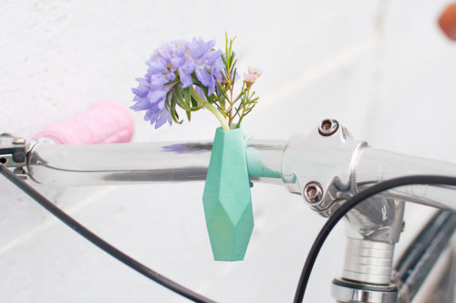 art-tension:Tiny Bicycle Flower Vases Are The Perfect Bike Accessory For Spring               on  Et