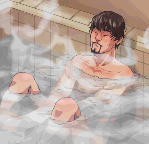 merchantarthurn: also since i guess this is the mood today, here’s olruggio taking a nice bathi like