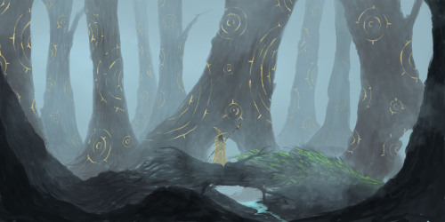 sprinkah:“Mystical Forest” I’m very very proud of this piece! ;-;