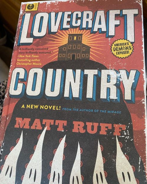 Can we talk about this naked hardcover of lovecraft country I found! Look at it! #booktube #booktube