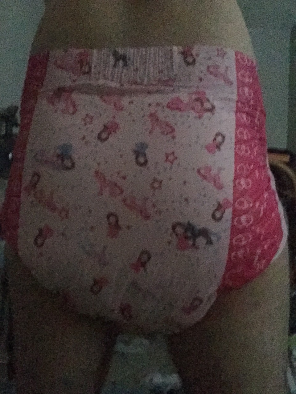 caliabdl:  My first time wearing Rearz Princess Pink diapers