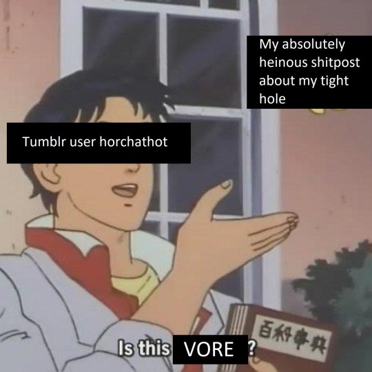 sodomymcscurvylegs: horchathot:  sodomymcscurvylegs:   When your hole is super tight but he’s still determined:   Is this vore?  