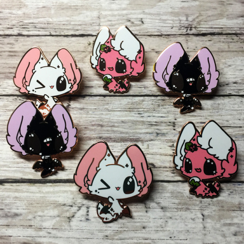 My enamel pins are here!! :D