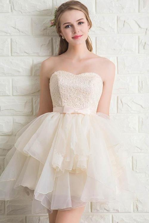 nbadresses: Sweetheart Tulle Lace Homecoming Dresses Short Prom Dresses PG091
