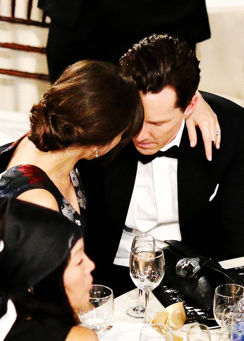 benedictdaily:  Benedict Cumberbatch and Sophie Hunter during the 72nd Annual Golden