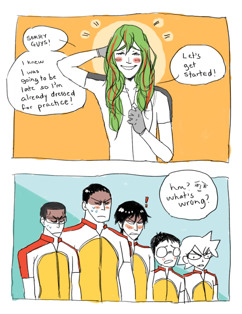 tofuduck: &ldquo;Huh? Why is Makishima-Senpai wearing a Hakogaku jersey?&rdquo; &ldquo;O