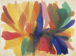 ohthentic:  nobrashfestivity:Morris Louis, Point of Tranquility, 1960  Oh 