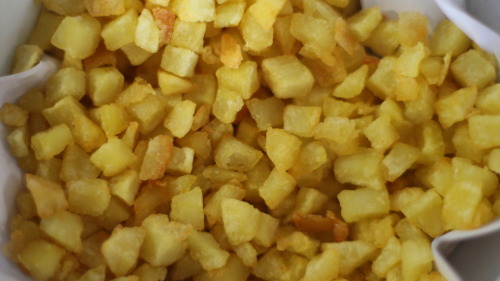 Diced french fries
