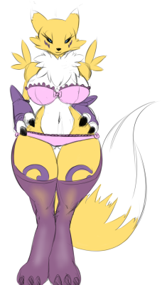 Brachybrit:  Renamon Commissionâ  Still Have To Finish The Last 2 Drawings Of This
