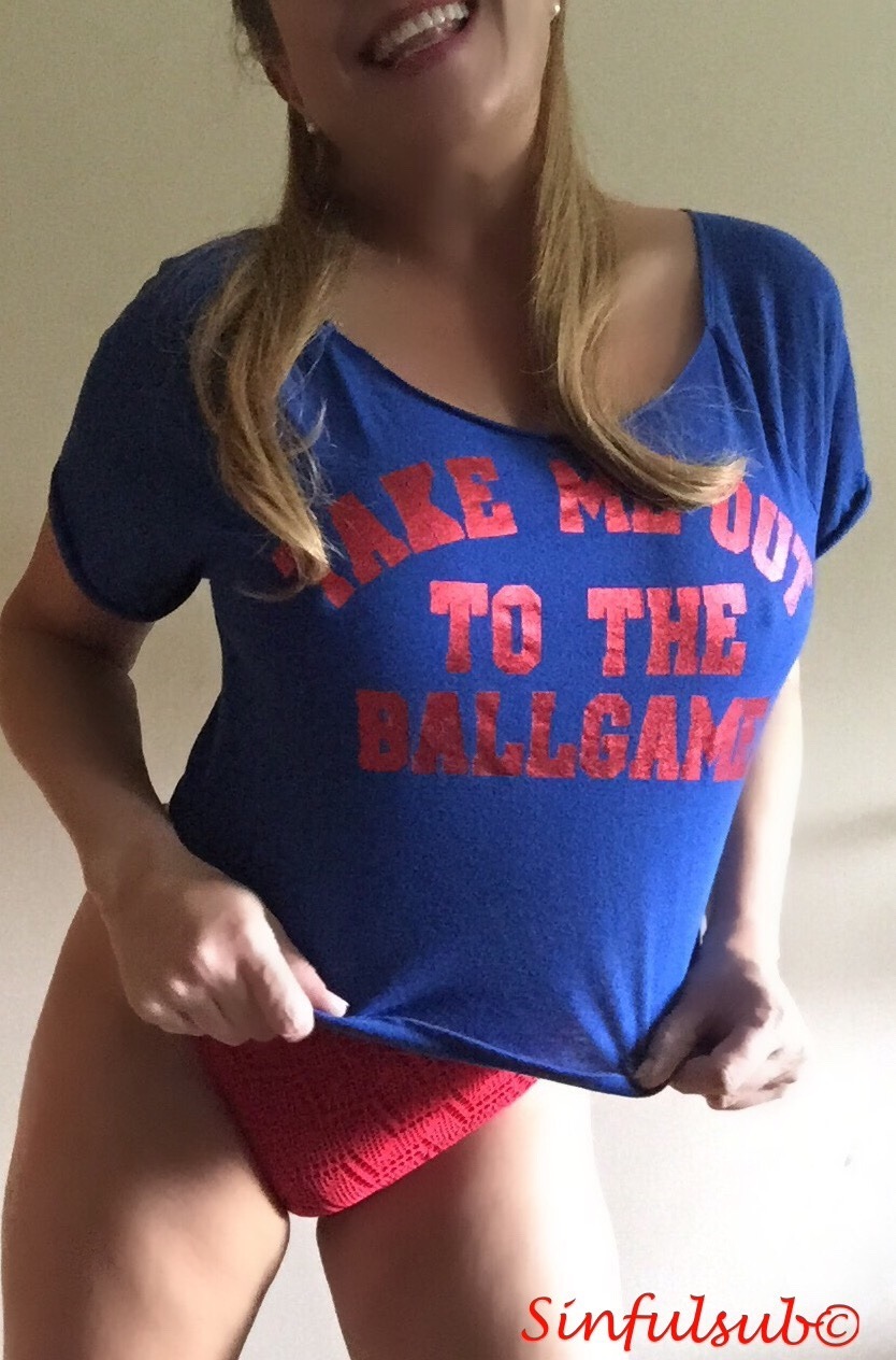 sinfulsub:  Take me out to the ballgame…⚾️