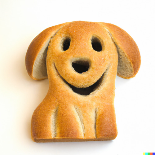 badpsture: AI generated bread dogs op