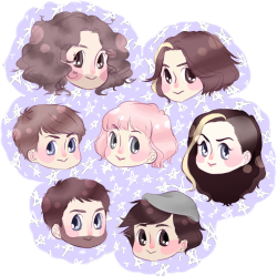 tralalayahoho:  (transparent!) grump heads i did this afternoon bc who needs to study for exams pff