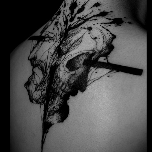 leavebonesexposed:  Some creativity from Carpet Bombing Ink.