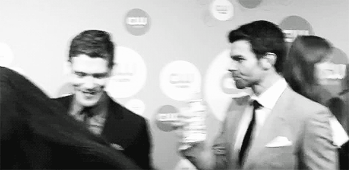 liketheshewolf:  Joseph Morgan and Daniel Gillies  |  CW Upfronts 2013 (x) 