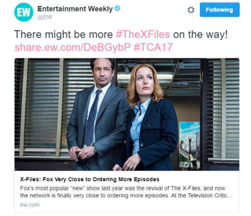 thegatw:Fox’s most popular “new” show last year was the revival of The X-Files, and now the network 