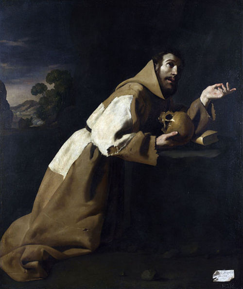 Saint Francis in Meditation (1639) Oil on canvas Francisco de Zurbaran (1598 - 1664)