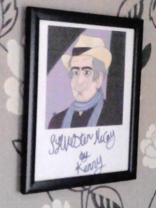 Hi Kenny :D Ah just wanted to show yer that ah framed an hung up the AWESOME Sexy Sylv drawing that 