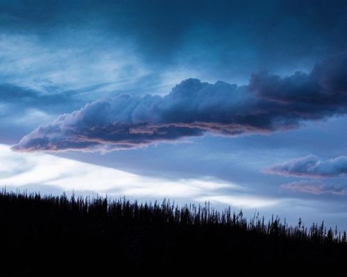 tannerwendellstewart: Blue hour. Clouds. Idaho. These layers of beautiful clouds after the sunset we