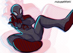 shubbabang:  Drew a really quick Miles while watching Spiderverse again :)