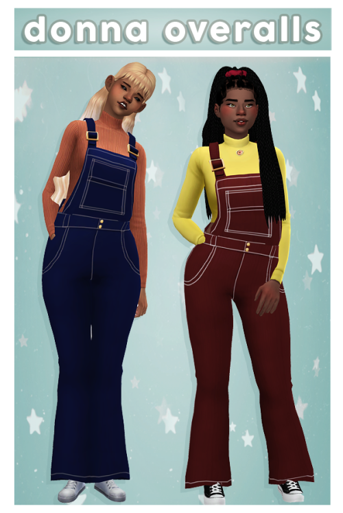foursims: hello friends! these are some overalls that i made for no reason really. i had other plans
