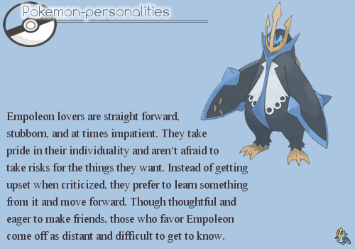 pokemon-personalities:#395, Empoleon