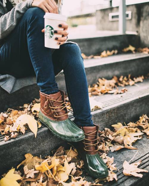 stylishblogger: Booties + + Starbucks #bestcombo || more of this look on Hello Fashion today. Boots 