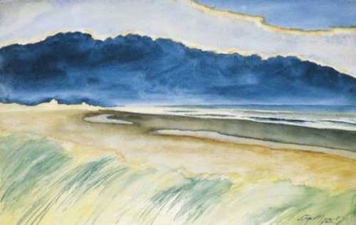 Dunes and Beach  -  Léon Spilliaert 1932Belgian 1881-1946Watercolor and Indian ink