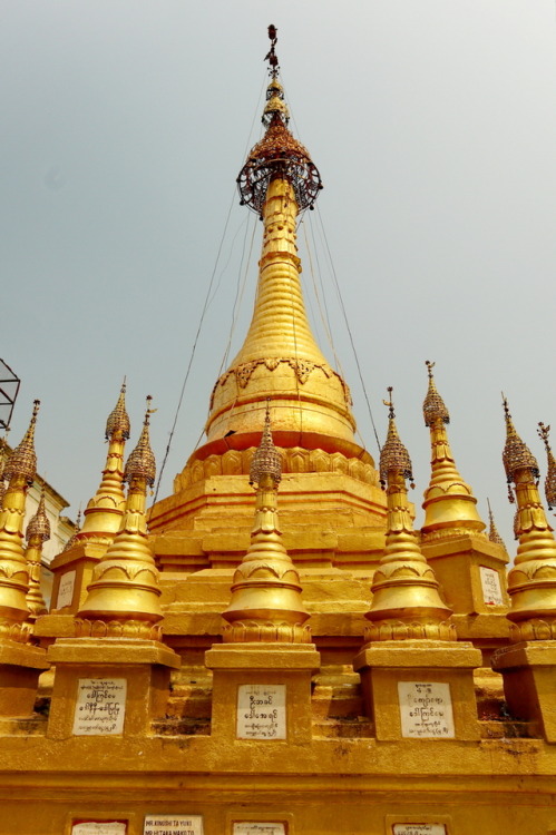 Mount Popa, Top, Buddhist monastery on Taung Kalat , Myanmar
