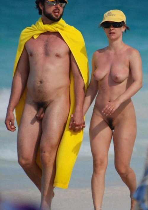 Porn photo Nude Beach Walking