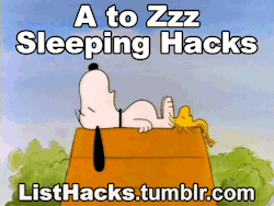 listhacks:  A to Zzz Sleeping Hacks - If