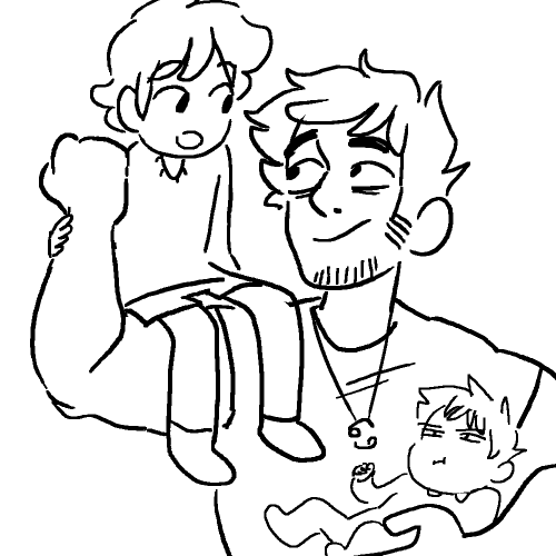 im sorry but human bara sufferer dad is too fun to draw omf