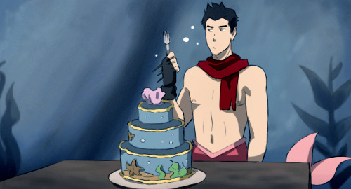 sherbeeee:  happy birthday mermako you’ll get the hang of those dinglehoppers eventually