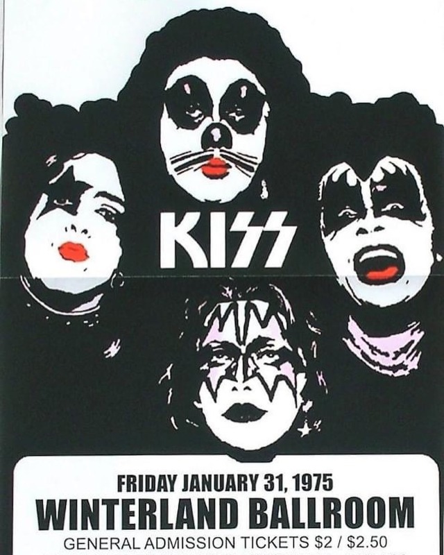 Posted @withregram • @acefrehleysshadow #Kisstory January 31, 1975San Francisco, CA 🇺🇸Winterland BallroomPromoter: Bill Graham PresentsOther act(s): Eli, Third Rail (opener)Reported audience: 5,400 **SOLD-OUTSet list(s):Deuce Strutter Got To Choose