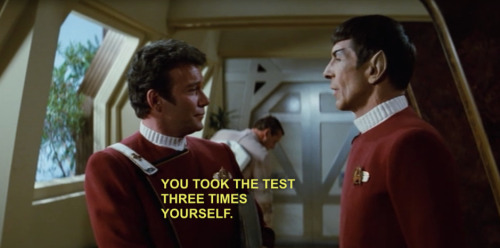 raptorific:  You know I bet Spock got to the new universe and young Spock mentioned Jim cheating on 