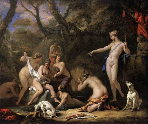 centuriespast:RICCI, SebastianoDiana and Callisto1712-16Oil on canvas, 64 x 76 cmGallerie dell'Accad