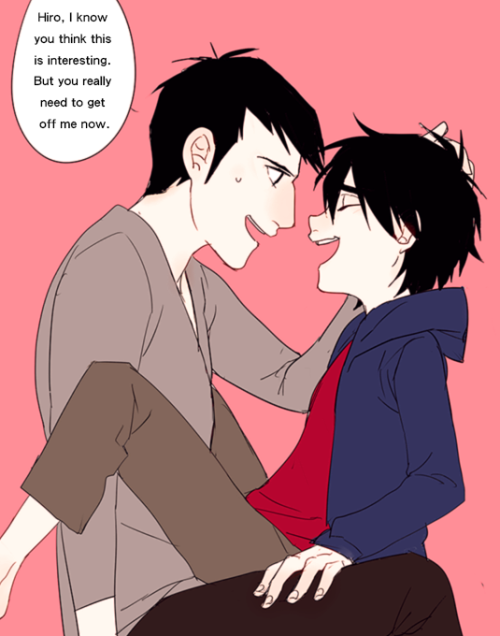 vinoker:  「Hiro, I know you think this is interesting. But you really need to get off me now.」「Hahaha, why?」「……」「Wait…I feel something hard…」「…….」 