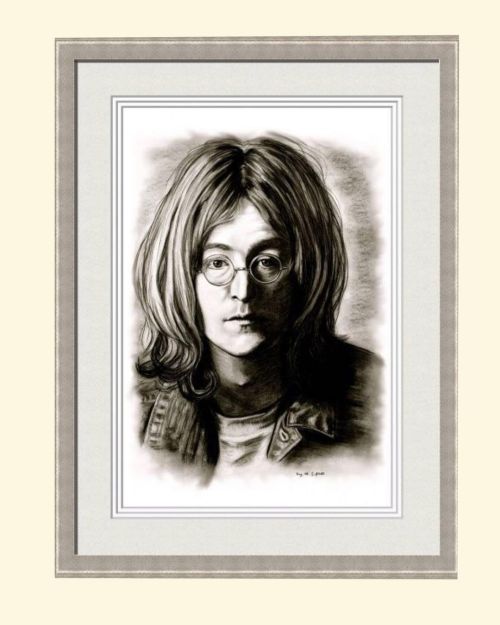 Hopefully you like my charcoal portrait drawing of John Lennon. ❤️⭐️ It’s one of 4 drawings and the 