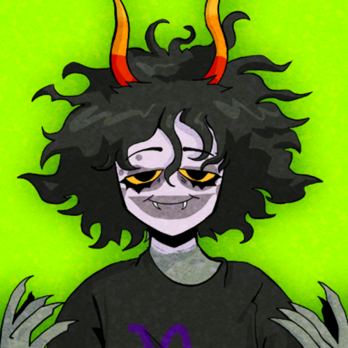 anonymous asked: Gamzee icons, but with a lime-blood theme rather than purple-blood? Sort of like he