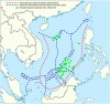 Maritime claims in the South China Sea.