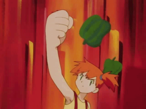 rewatchingpokemon:the 3 most disgusting things in the world: carrots, peppers, bugs 