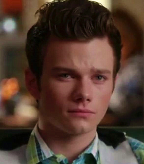 Chris Colfer as Kurt Hummel in Glee.